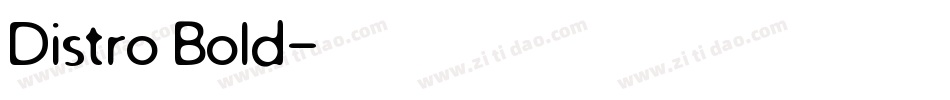 Distro Bold字体转换